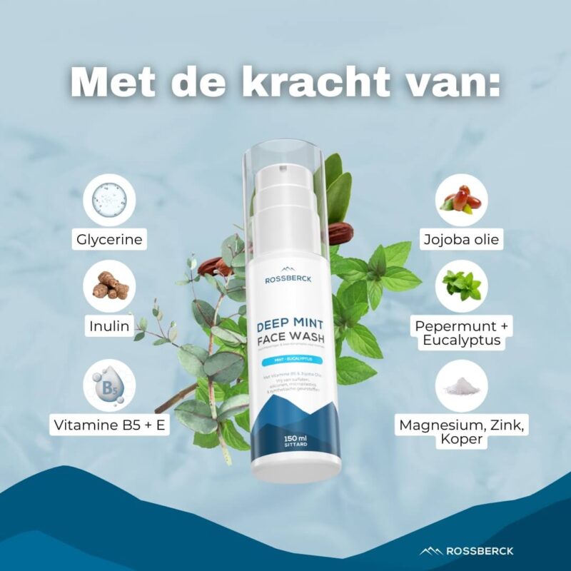 Deep Mint Face Wash (gezichtsreiniger mannen) - Afbeelding 3