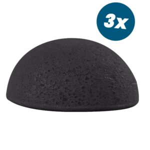 Charcoal Konjac Sponge (3 pack)