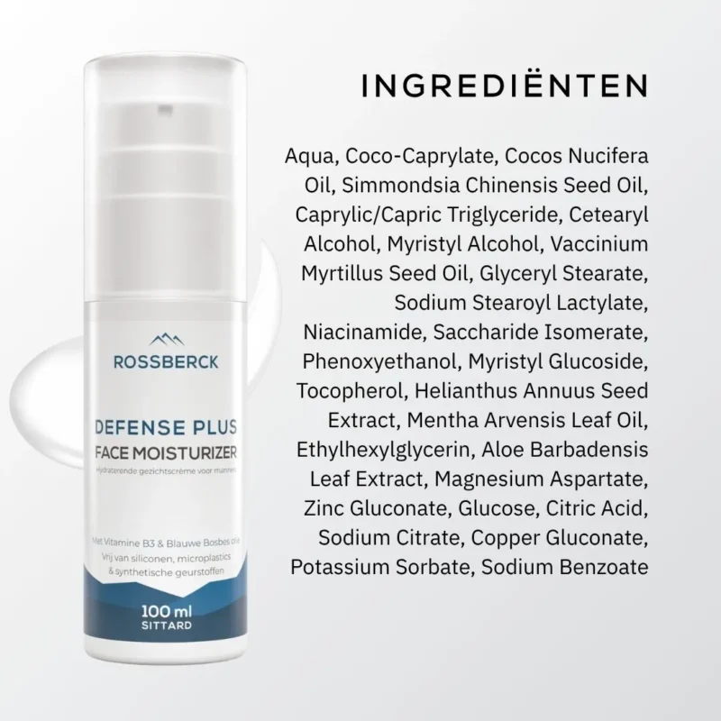 Face Moisturizer alle ingrediënten